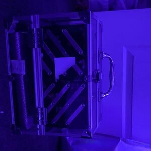 Silver and Black Makeup Case